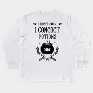 Concoct Potions Witchraft Kids Long Sleeve T-Shirt